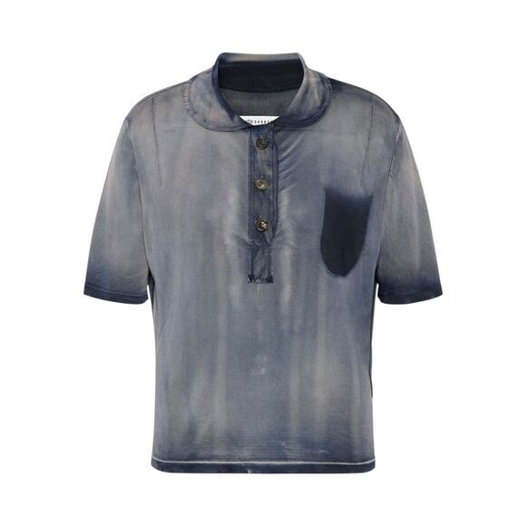 $2265 FW25 viscose sun faded polo top